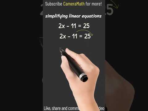 Simplifying linear equations with coefficients #math #mathematics #linearequations