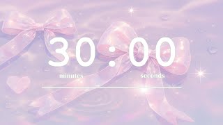 30‑minute celestial bows 💫🎀 | starlight night study timer