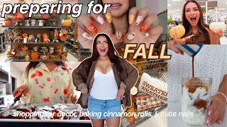PREPARING FOR FALL 🍂 fall shopping, pumpkin spice lattes, baking, moodboard