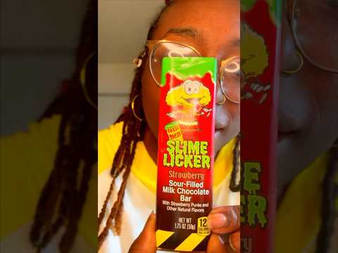 Slime Licker CHOCOLATE  #rva #slime #slimlicker #shorts #sour #strawberry #chocolate #candy