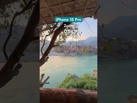 iPhone 15pro zoom test in Rishikesh. Is it good? 9x #shorts #iphone15pro 🔥🤔?