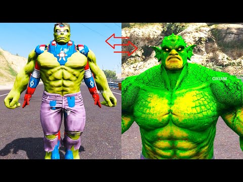 Hulk and Iron Man Face Off Against Abomination, Venom, and Doomsday Who's the Strongest 🤯#gta5