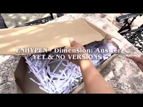 ENHYPEN - Dimensions Answer Album Unboxing: Yet & No Versions (super delayed for 4 months)