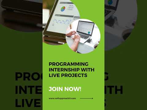Get access to a top notch Programming internship with live projects at Soft Approach IT.
