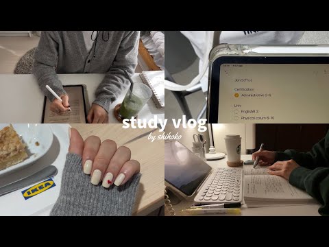 study vlog 🥣💫 | 資格勉強と課題を両立させる大学生の日常| 新たな資格試験に向けてスタート | ネイル･スキンケアも怠りません👶🏻🫰🏻