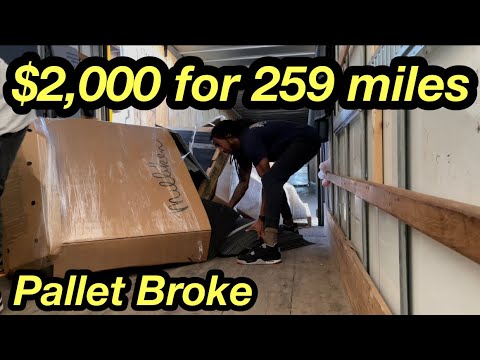 $2,000 For 259 miles In One Day | Pallets Broke | Box Truck Bros