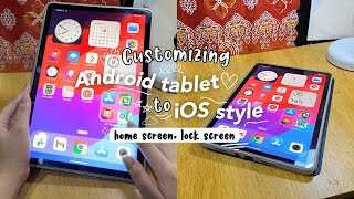 How to Customize Android phone/tablet to iPhone Style homescreen +  lock screen