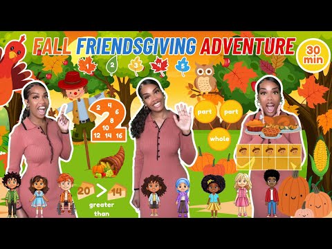 Fall Adventure| Number Bonds, Sight Words, Skip Counting+ more| Learning with Ms Houston| Kid Songs