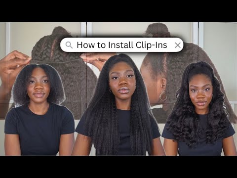 How to Blend Blown Out Clip-Ins  with Type 4 Hair ft.Curls Queen