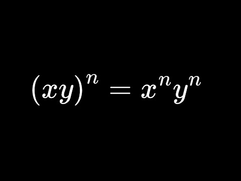 A beautiful visual: The Laws of Exponents.