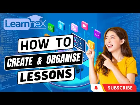 How to create and organize lessons | WebWorks Software