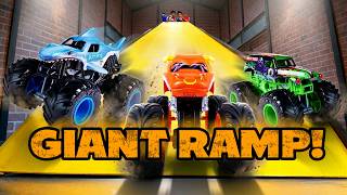 Giant Monster Truck Ramp Competition | Monster Jam | Spin Master Power Zone