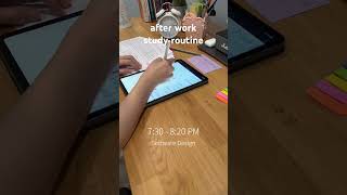 After work study #study #studymotivation #studyvlog #timelapse #notetaking #productive #studyshorts