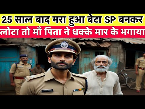 मरा हुआ बेटा 25 साल बाद SP बनकर घर लौटा, मां बाप ने धक्के देकर भगाया फिर जो हुआ #hearttuchingstory