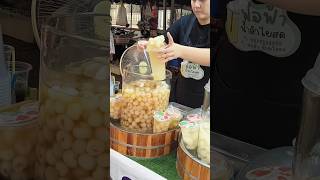 น้ำลำใย ถนนคนเดินพิษณุโลก Longans juice #yummy #streetfood #drinks #fruit #longan