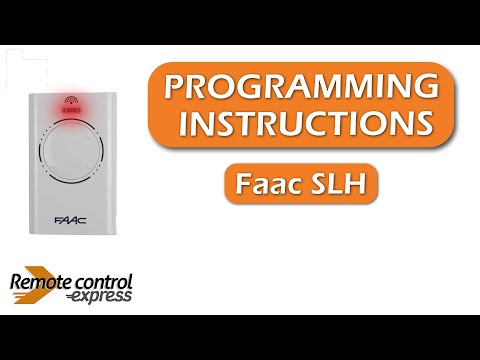 Programming my remote Faac SLH
