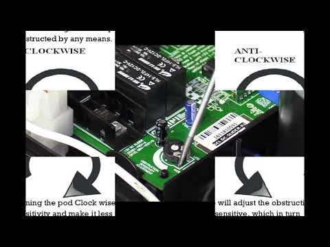 Adjusting your GEMINI gate motor obstruction sensitivity