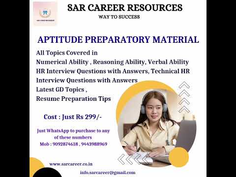 Aptitude Preparatory Material