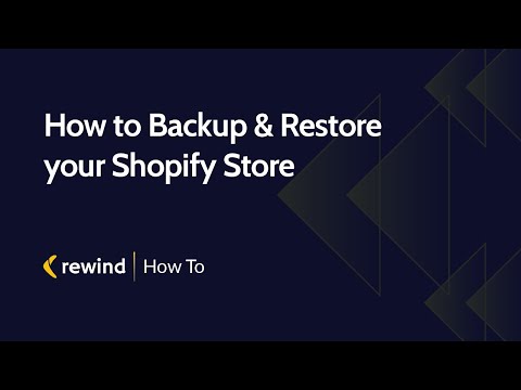 How to Backup & Restore your Shopify Store (3 Methods)