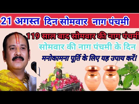 21 अगस्त सोमवार नाग पंचमी के दिन मनोकामना पूर्ति के लिए करें यह उपाय| PradeepMishra NagPanchami Upay