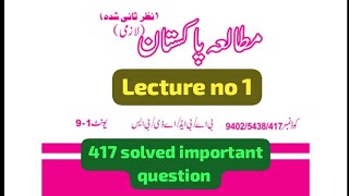 417 Solved question ! Aiou course code code 417 solved question ! Unit No 1 question ! Lecture no 1