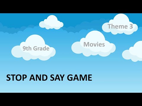 [STOP AND SAY GAME] 9th Grade Theme 3 Movies Vocabulary #53