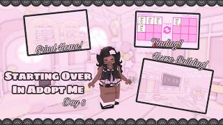 𓏵 ⸝⸝ starting over in adopt me day 8 | completed house, new trade hub!