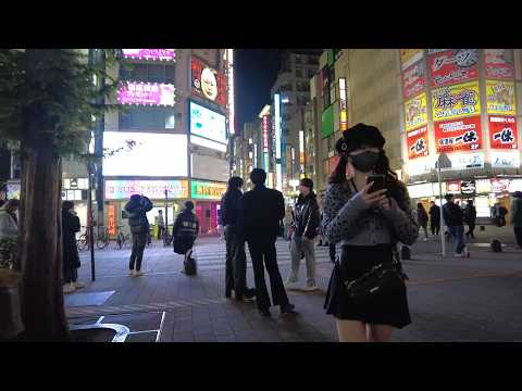 夜の大久保公園・新宿歌舞伎町をお散歩！ラブホテル街の魅力！Night Walk in Tokyo, Relaxing Walk in Japan, Shinjuku Kabukicho Around