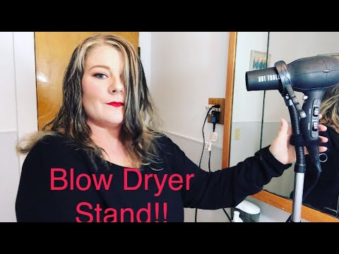 TESTING A BLOW DRYER STAND!! WOW!!
