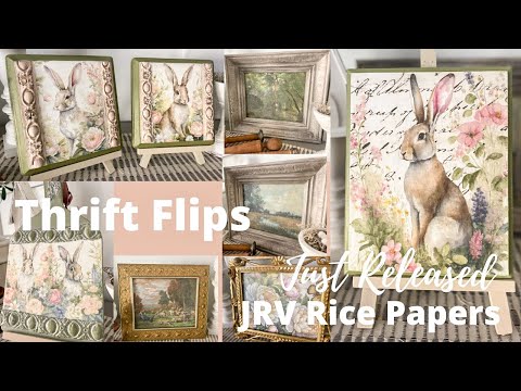 NEW JRV Rice Papers | DIY Spring Decor | Thrift Flips