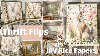 NEW JRV Rice Papers | DIY Spring Decor | Thrift Flips