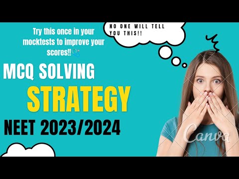MCQ Solving strategy|how to improve marks in mock tests| NEET 2023 2024 MCQ BOOKS #neet2023 #neet