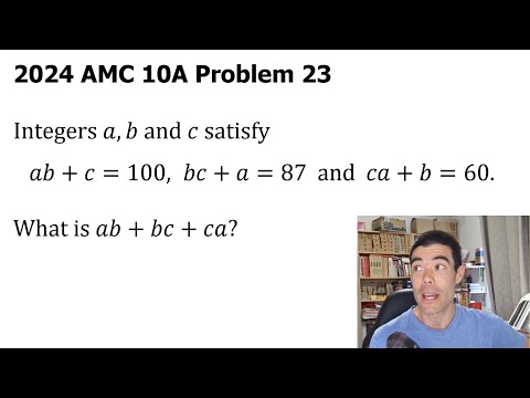 Nice System of Equations from American Math Competition (2024 AMC10A)