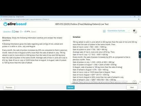 Oliveboard IBPS PO live mock solution ||2 to 3 Aug ||✅✍️📚📝🙇‍♀️📚