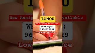 IGNOU Assignment Pdf available for all Courses #ignou #ignousolvedassignment #shorts #viral #reels