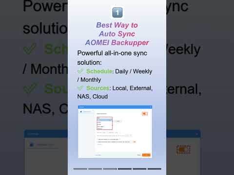 Best Automatic File Sync in Windows 11/10/8/7 (Fast & Easy!) #aomei #windowstricks