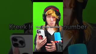 Kreek leaked his phone number…