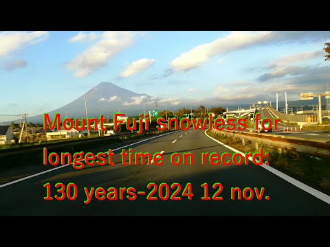 World Heritage Japan’s Iconic Mt. Fuji Still Lacks Snowcap, 2024 November 12 at 3:30pm