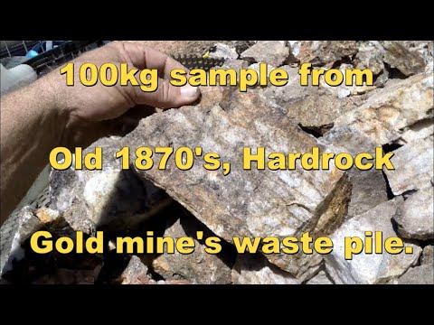 Try Hard. Crushing old Gold mine waste ore.
