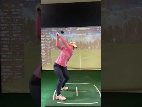 310 yard BOMBS from high school senior Karra #golfexercise #collegegolf #collegesports #golfswing