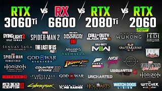 RTX 3060 Ti vs RX 6600 vs RTX 2080 Ti vs RTX 2060 SUPER in 2025 | Test in 33 Games | 1080p