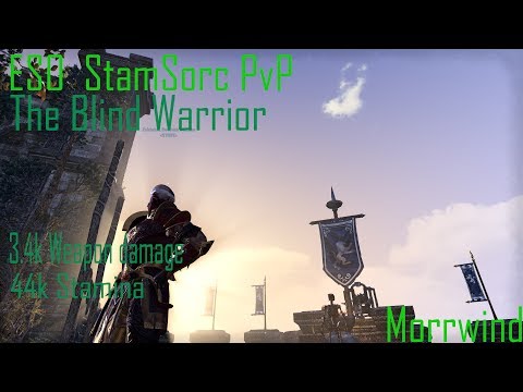 ESO Morrowind StamSorc PvP Build| The BLIND WARRIOR| NOT BROSIDEN BUT WHATEVER