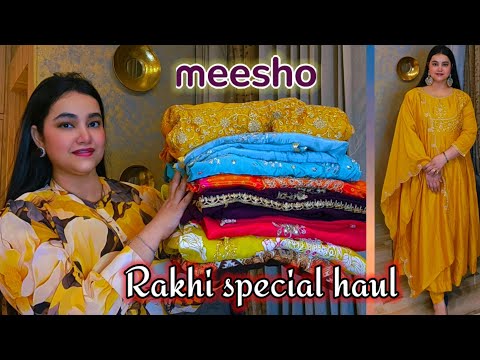 Meesho Beautiful Rakhi special Anarkali, Straight & embroidery Kurtas set haul under Rs.1000