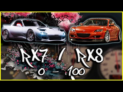 Mazda RX7/RX8 (0-100 KM/H) (0-60 MPH) ACCELERATION BATTLE