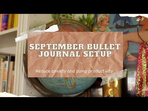 September Minimalist Bullet Journal Setup | Anxiety and Productivity