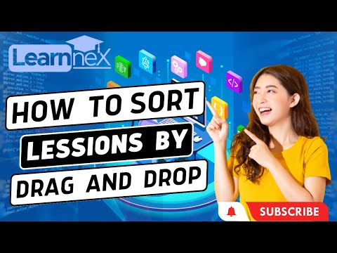 How to sort lessons by drag and drop | WebWork Software