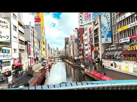 Osaka Namba Dotonbori Walking Tour │ Yabaton Pork Cutlet & Hoshino Coffee Break in Late Summer Osaka