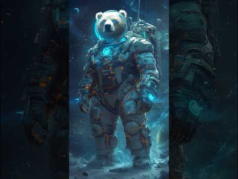 Animals as Astronauts in Deep Space #astronaut #animals #shorts #yutubeshorts #ytshorts #shots