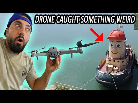 DRONE CATCHES RARE THEODORE THE TUG BOAT!