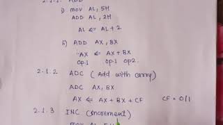 21.3 INC increment performing arithmetic instruction